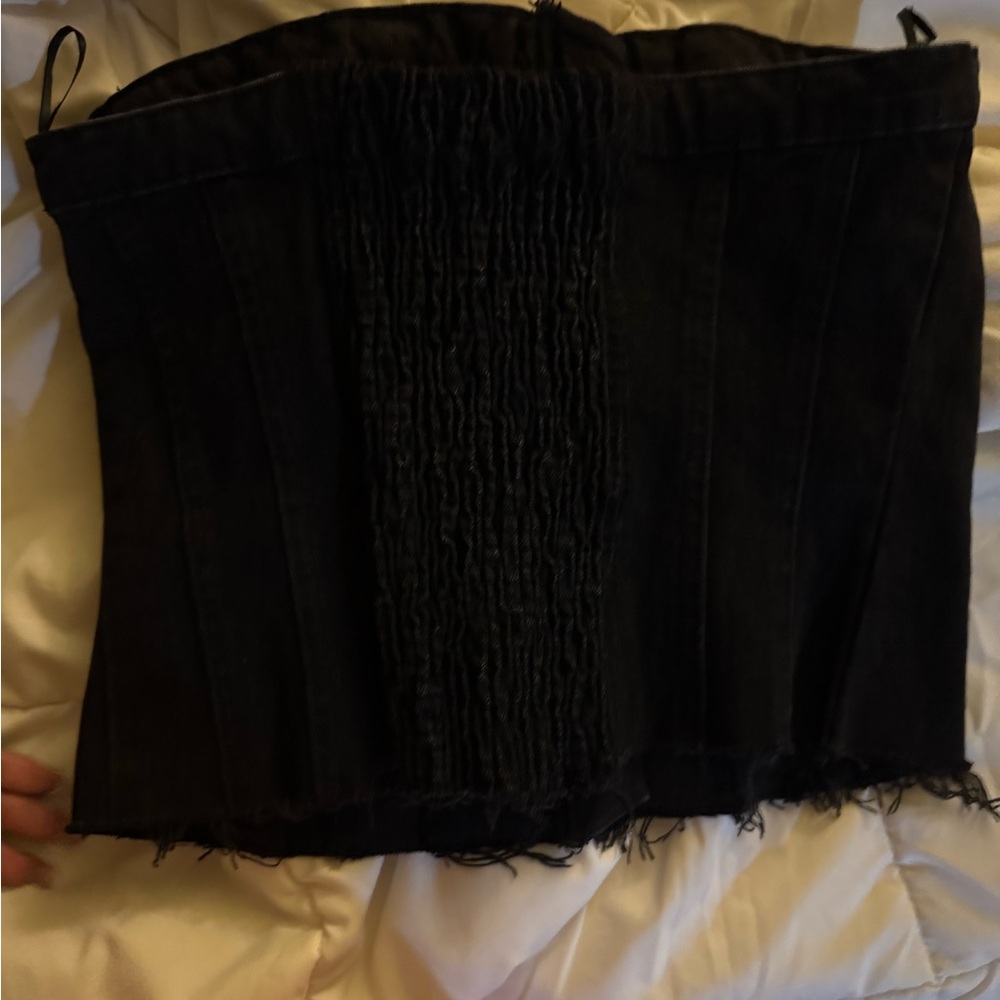 Black Denim Top